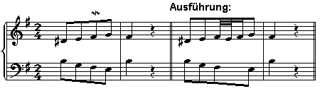 Beispiel: Mordent