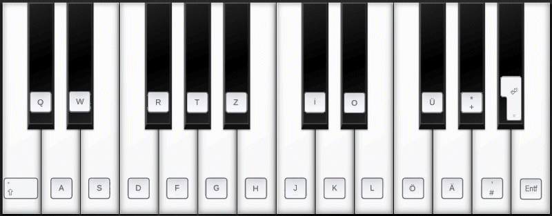 Piano Keyboard Online ♫ Musiklehre Online